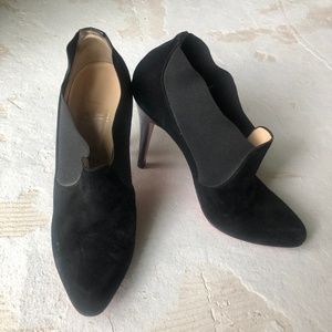 Christian Louboutin Suede Black Booties